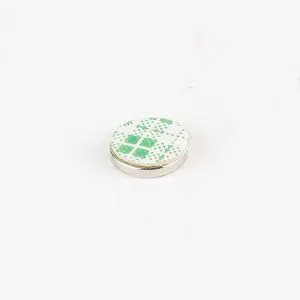 Neodymium Adhesive Disc Magnets, N35, Plated