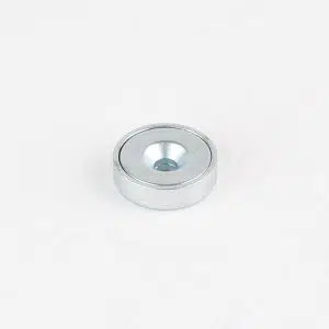 neodymium pot magnet, bn6 series, countersunk